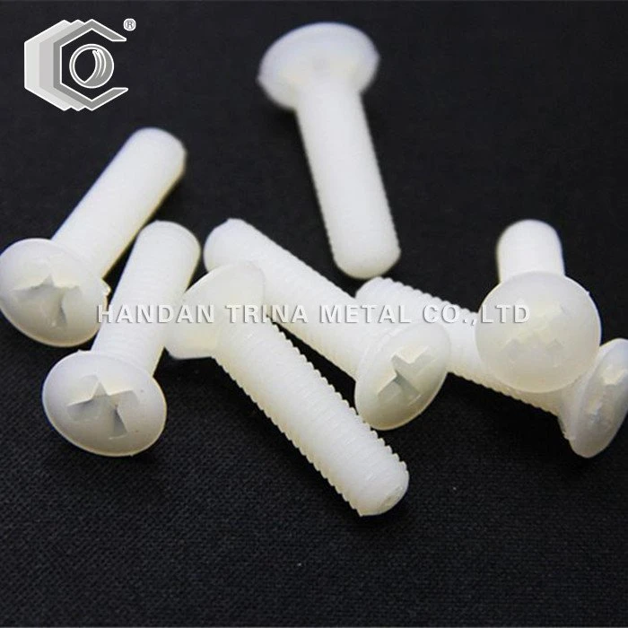 DIN965 Plastik Nylon Csk Magna vit